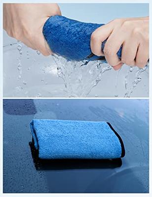 16 x 16 Economy All Purpose Microfiber Towels - 50 Pack - Reusable Wash  Cloths, Dust, Kitchen, Car, Shop Rags for Cleaning (Blue)