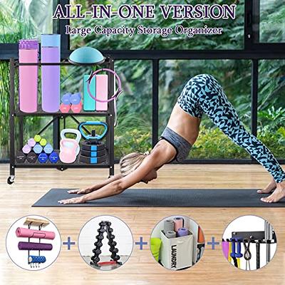 COOLMOON Yoga Mat Storage Rack, Home Gym Storage Rack Yoga Mat