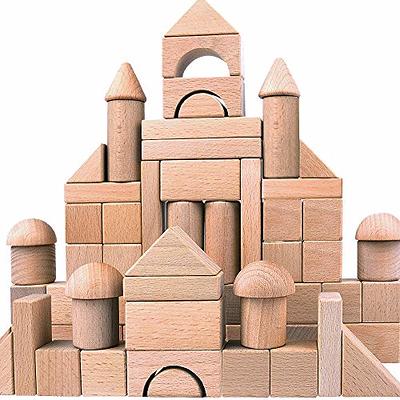 Coogam Wooden Blocks Stacking Game with Storage Bag, Toppling Colorful  Tower Building Blocks Balancing Puzzles Montessori Toys Learning Sorting  Family