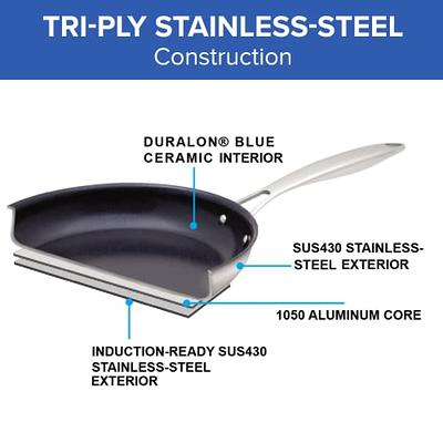 Nuwave Pro-Smart 12” & 8” SS Fry Pan Set, Healthy Duralon Blue Non-Stick  Ceramic Coating, Heavy-Duty Tri-Ply Construction, Ergonomic Stay-Cool  Handles, Induction-Ready & Works on All Cooktops - Yahoo Shopping