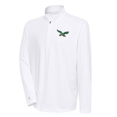 Men's Antigua White Atlanta Falcons Team Logo Throwback Tribute Polo