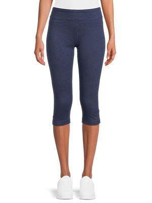 Athletic Works Women's Mid Rise Slim-Leg Capri Leggings, Sizes S