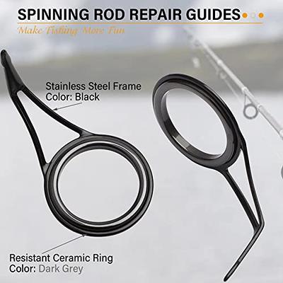 Dovesun Fishing Rod Repair Kit Fishing Rod Guides Rod Nylon Wrapping Thread  B-Spinning Rod Repair Kit 19PCS - Yahoo Shopping
