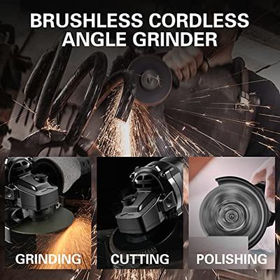 Weytoll Mini Angle Grinder, 19500rpm Electric Grinding Tool Mini Grinder  Handheld Cutter,with 1pcs 12V 3900mAh Battery & 2pcs Discs for Cutting