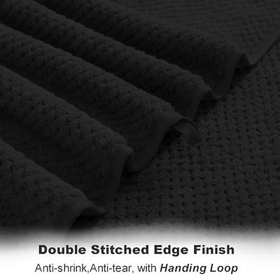 Black Quick Dry Washcloth Set