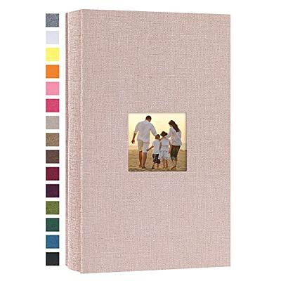 Small Photo Album 4x6 100 Photos Linen Cover Picture Photo Book