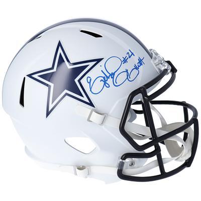 Emmitt Smith Autographed Dallas Cowboys Flat White Replica Full