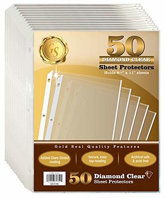 50 Pack 12x12 Scrapbook Page Protectors Heavyweight Protective Sleeves  Refill