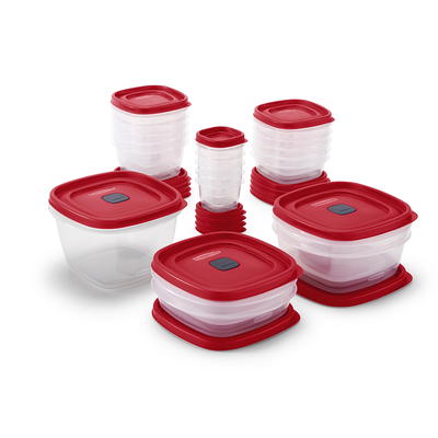 Rubbermaid Glass Food Storage Container Set 8pc w/ Easy Find Lid