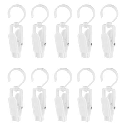  Jiozermi 10 PCS Laundry Hooks Clip, Plastic Clothes