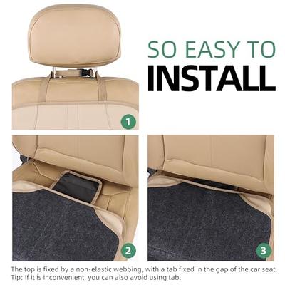 Viaviat Leather Car Seat Protector for Booster Durable Waterproof