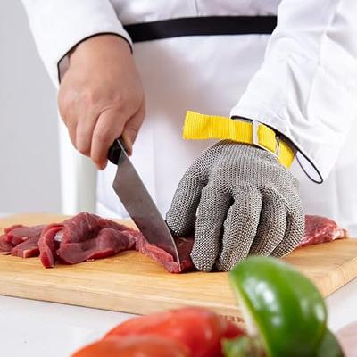 316L Stainless Steel Wire Anti Knife Glove With Buckle Working