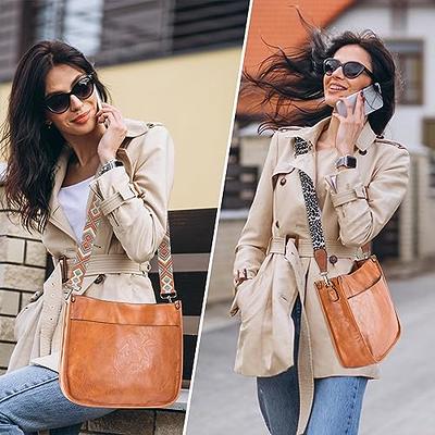 EVERCOMPARE Crossbody Bag Purses for Women Vegan Leather Hobo Handbags Guitar  Strap Purse Shoulder Bucket Bag with 2PCS Adjustable Straps - Yahoo Shopping