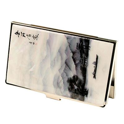 Embossed Business Card Holder  Engraved Stainless Steel Holder