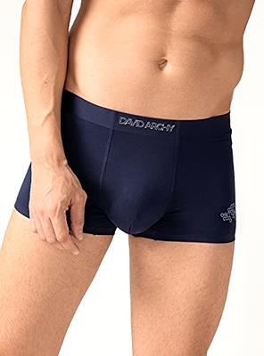 DAVID ARCHY Men's Pouch Sweat-proof Underwear Soft Cotton-Modal Blend  Odor-Free Lightweight Cool Fresh Trunks in 3 Pack (XL, Black/Navy Blue/Wine  Red) - Yahoo Shopping