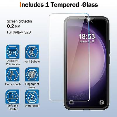 for Samsung Galaxy S23 Case with Screen Protector, Military Grade