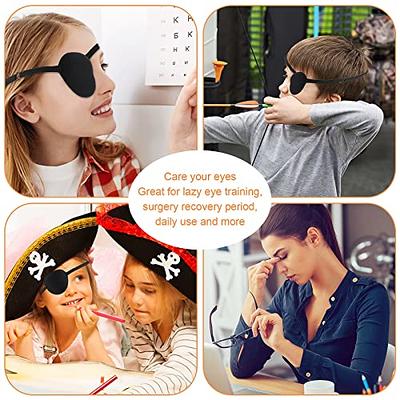 Yolev 2PCS Eye Patch, 3D Adjustable Eye Patches for Adults and Kids, Medical  Eye Patch for Right or Left Eye,Soft Lazy Eye Path for Pirate Costume Black  Skin Color - Yahoo Shopping