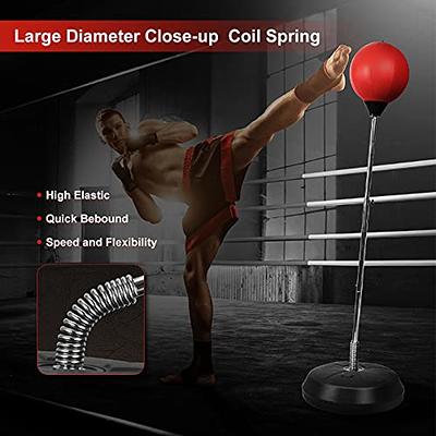 Punching Reflex Boxing Bag w/ Adjustable Stand Speed Boxing Bag With Gloves