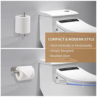 VAEHOLD Self Adhesive Toilet Paper Holder with Phone Shelf Stainless Steel  Wall Mounted Toilet Paper Roll Holder - Rustproof and Bathroom Washroom Tissue  Roll Holder with Storage Shelf - Gold - Yahoo Shopping