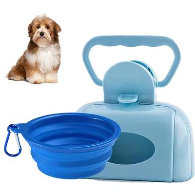 Portable Dog Food Feeder, Poop Scoop, Water Dispenser 4 in 1 Dog