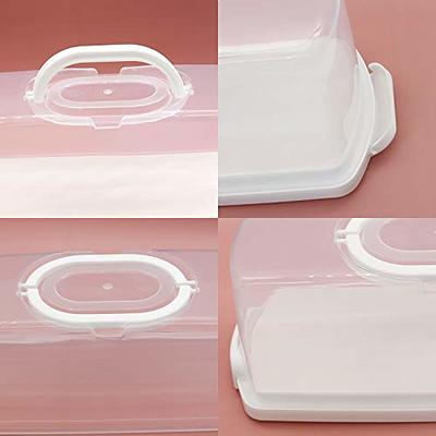 Cabilock Box Bread Cake Storage Containers Airtight Cake Holder Plastic  Loaf Cakes Storage Container Cake Keeper Rectangular Loaf Cake Container