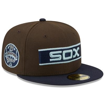 New Era White Chicago White Sox Comiskey Park 75th Anniversary Vice 59FIFTY Fitted Hat