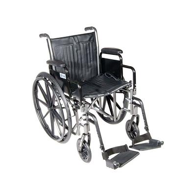 Blue Streak Wheelchair 20 Seat Flip Back Arms Swing Away Drive Medica