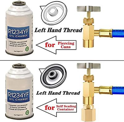 R1234yf Refrigerant Recharge Kit, 1234yf Refrigerant Kit, r1234yf  refrigerant charging hose with LH (Left Hand Thread) R1234YF Self-Sealing  Adapter, for Auto Air Condition R1234yf Refrigerant System - Yahoo Shopping