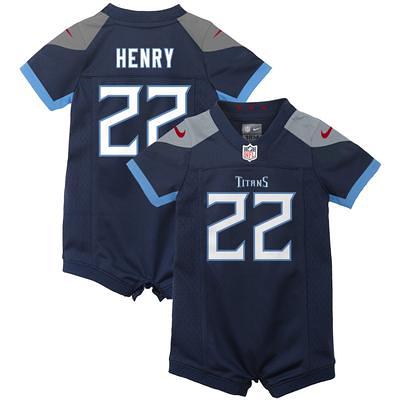 Shop Derrick Henry Tennessee Titans Signed Light Blue Custom Jersey