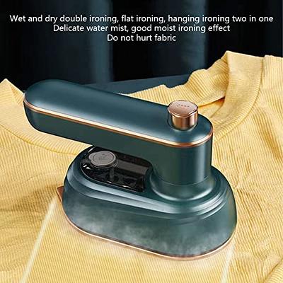 Portable Ironing Machine,180°Rotatable Upgrade Mini Handheld Steam Iron,  Foldable Travel Garment Steamer for Fabric Clothes,Good for Home and Travel