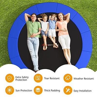  Trampoline Spring Cover, PVC Material Water-Resistant Trampoline  Cover with Net, Round Frame Trampoline Pads Safety Mat, Universal Round  Trampoline Cushion for Pole : Sports & Outdoors