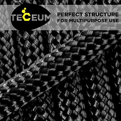 HERCULES Type III Paracord 550 Paracord Rope Parachute Cord, 100' Black  Paracord for Survival Paracord, Survival Cord