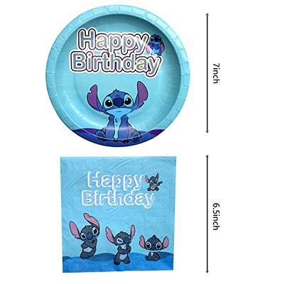  Hysnol Party Supplies, 20 Plates and 20 Napkins, for Lilo and  Stitch Theme Birthday Party Decorations : Toys & Games