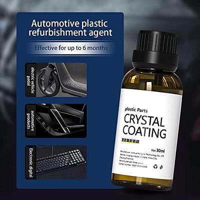 30ml Car Plastics Parts Crystal Coating Plastics Trim Restorer Car Coating  Spray Automobiles Paint Care Car Wash Maintenance