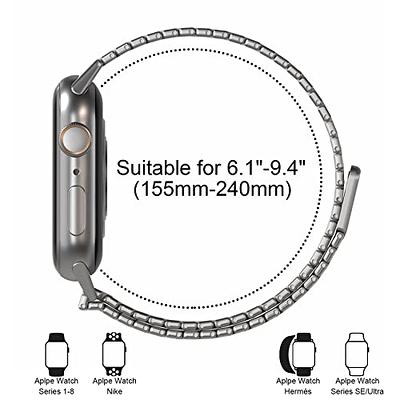 Tasikar Compatible with Apple Watch Ultra 2 Ultra Band 49mm, Men Women  Strap Solid Stainless Steel Metal Bracelet Compatible for Apple Watch Ultra  2