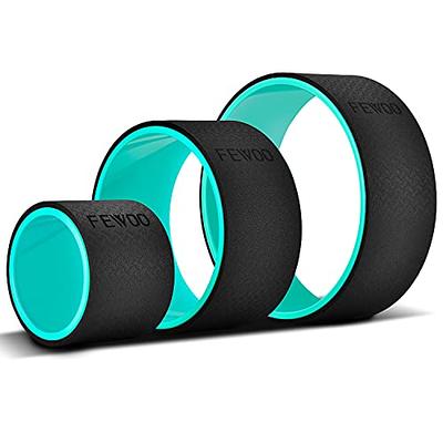  Yoga Wheel Set (11-in-1),Yoga Wheel Back Wheel for Back Pain,  Yoga Blocks 2 Pack with Strap, Resistance Bands,Yoga Wheel Bag, Perfect Yoga  Accessory for Stretching and Improving Backbends (Blue) 