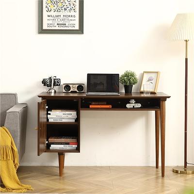 Walnut Office Desk With Two Solid Walnut Drawers, Bureau, Mid Century  Modern, Study Desk, Walnut, Modern, Writing Desk,solid Wood Desk,table 