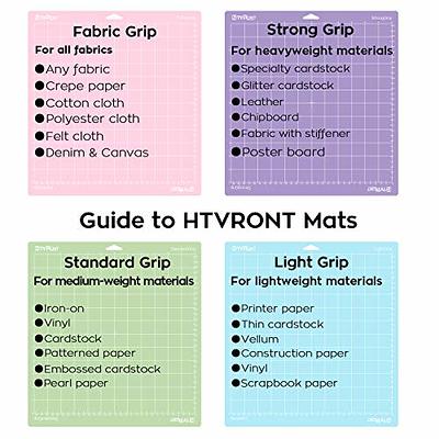 HTVRONT Cutting Mat for Cricut, 8 Pack Cutting Mat 12x12(StandardGrip,  LightGrip, StrongGrip, FabricGrip) for Cricut Explore Air 2/Air/One,  Variety Adhesive Sticky Cutting Mats Accessories for Cricut - Yahoo Shopping