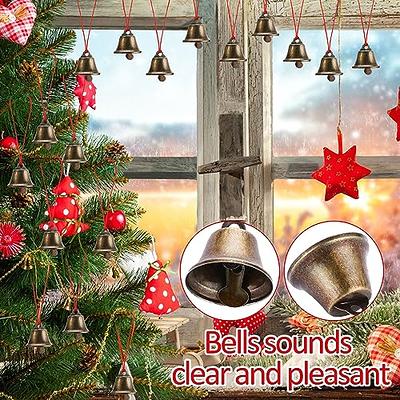 Mini Decorative Bells Vintage Craft Bells Small Bell Christmas Bridal Bells Hanging Ornaments Decoration for Doors Dog Collar Jewelry Sewing Christmas