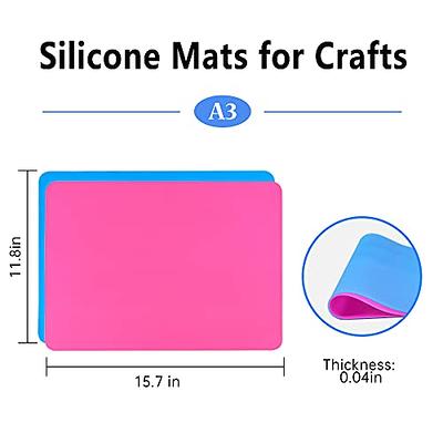  ISTOYO Silicone Craft Mat, Silicone Sheets for Crafts, Silicone  Art Mat for Crafts Resin Casting Molds, Silicone Mat with Cup for Resin,  Painting Mat, Resin Supplies, Resin Kits, Resin Molds (Blue) 