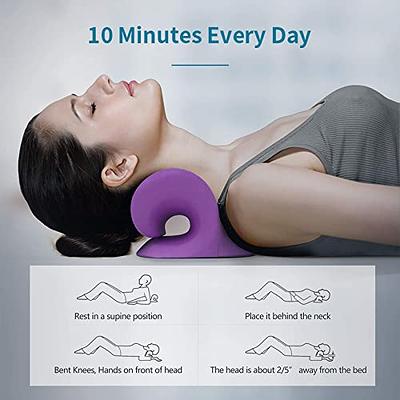 RESTCLOUD Neck and Shoulder Relaxer, Cervical Traction Device for TMJ Pain Relief and Cervical Spine Alignment, Chiropractic Pillow Neck Stretcher