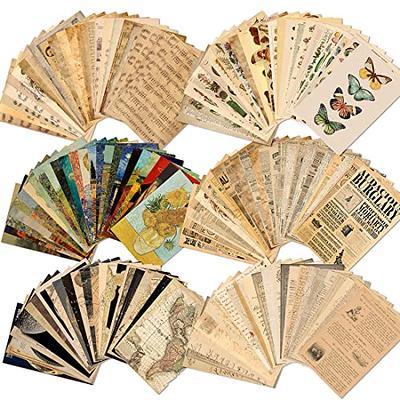 Junk Journal Supplies, 75+items, Vintage Book Pages, Rustic Scrapbook Papers