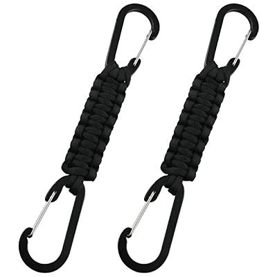ZZLZX Paracord Keychain 2PCS Black Braided Paracord Lanyard Clips with  Chain Hooks for Keys Paracord, Keychain Clip, Water Bottle Keys Backpack  Tools - Yahoo Shopping