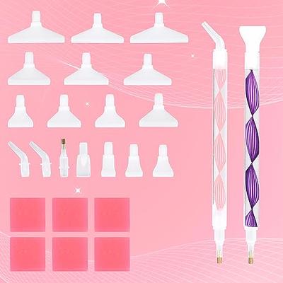 Avimegii 19PCS Diamond Art Pens Luminous 5D Diamond Painting Pen, 40%  Thicken Comfort Grip Diamond Painting Accessories Tools with 12Pcs Pen  Tips