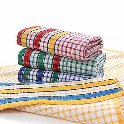 AMOUR INFINI Terry Dish Towels|Cotton Kitchen Dish Towels Set of 4|Kitchen  Hand Towels 16x26 Inch|Soft Absorbent Reusable Dish Cloths|Tea Fall Kitchen