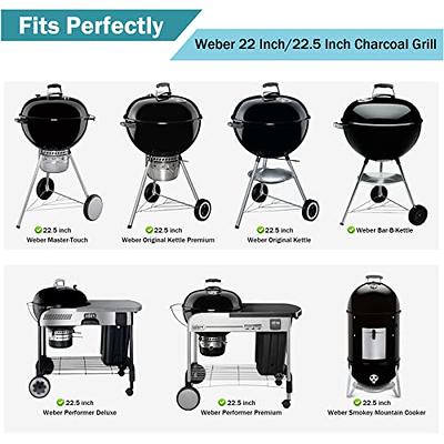 Uniflasy 8835 Cast Iron Gourmet BBQ System Cooking Grate for 22.5 inch  Weber Kettle Grill, One-Touch Bar-B-Kettle Master-Touch, Performer, Recteq