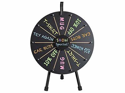 Dry Erase Wheel Spinning Wheel for Prizes - Spin The Wheel Game for Trade  Shows, Corporate Functions, Fundraisers and Promotional Campaigns (Dry  Erase, 21 Inch) (Dry Erase, 21 in) - Yahoo Shopping