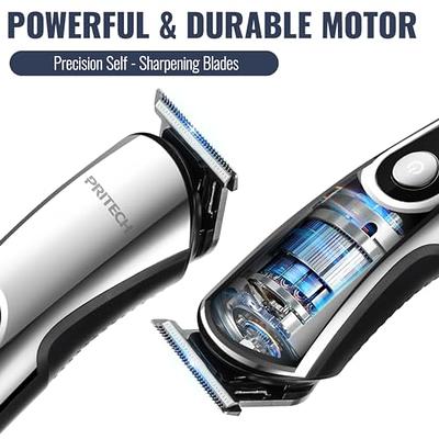 PRITECH 3 in 1 Beard Trimmer Hair Clippers for Men,Nose Hair