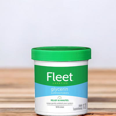 Fleet - Glycerin Suppositories, Laxative, Adult Jar, 100 Each