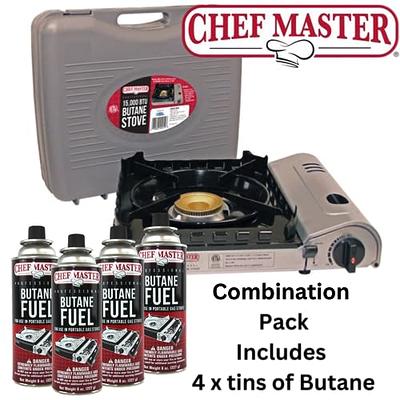 Chef Master (90019) Portable Butane Stove, 15,000 BTU